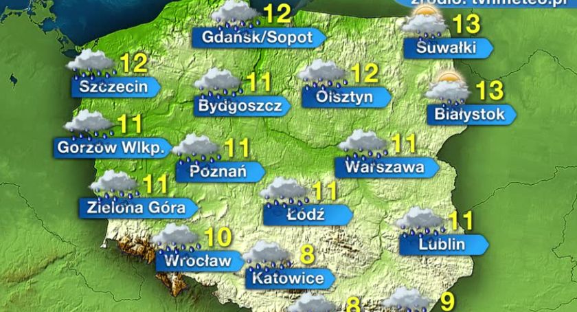 Środa z bardzo niesprzyjającą aurą. W całym kraju intensywny deszcz i silny wiatr
