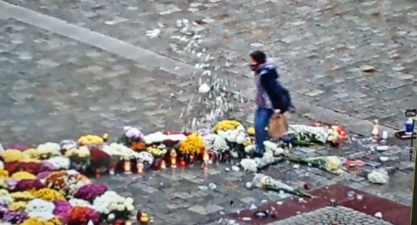 Zniszczyła układankę z kwiatów. Szuka jej policja i straż miejska.