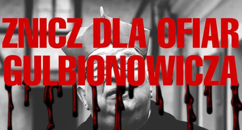 Znicz dla ofiar Gulbionowicza - demonstracja siostrzeńca premiera Morawieckiego