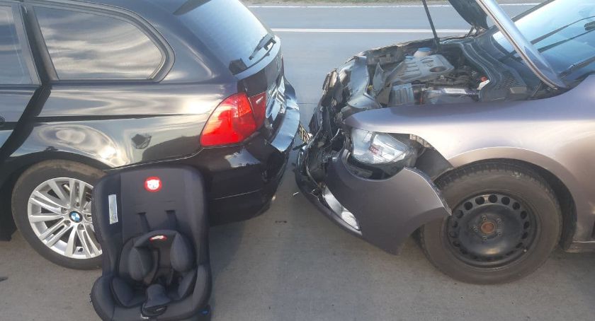 Zderzenie 3 aut na 147 km autostrady A4