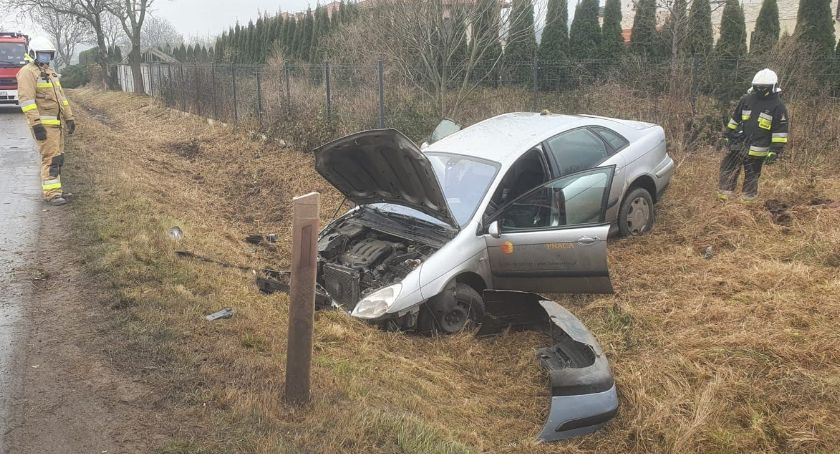 Wypadek na drodze wojewódzkiej numer 347
