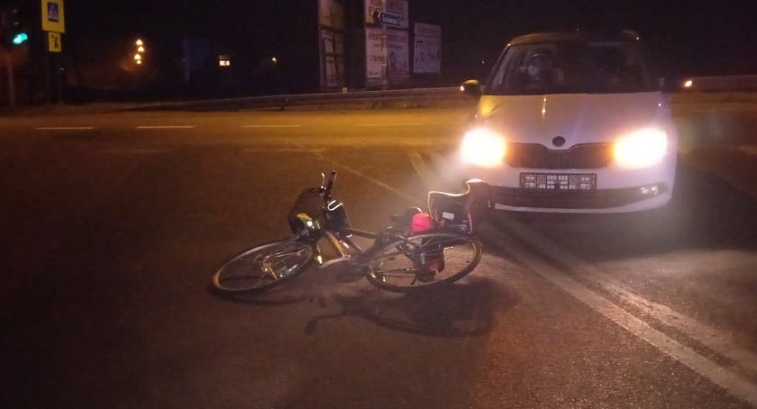 Potrącenie rowerzysty w Radwanicach