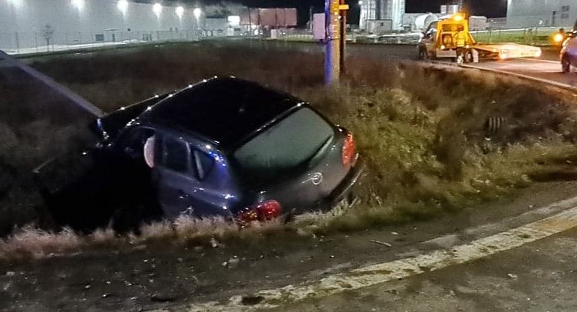 Zderzenie na zjeździe z autostrady A4  /węzeł Pietrzykowice/