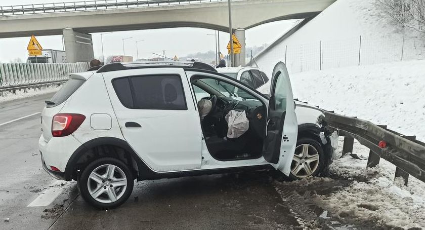 Zderzenie czterech aut na A4