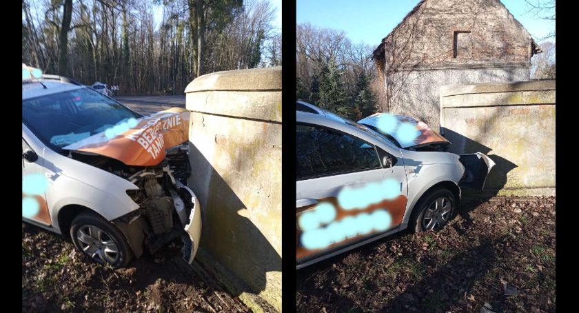 Wypadek pod Wrocławiem. Kierowca taksówki miał 3 promile i wiózł pasażerów