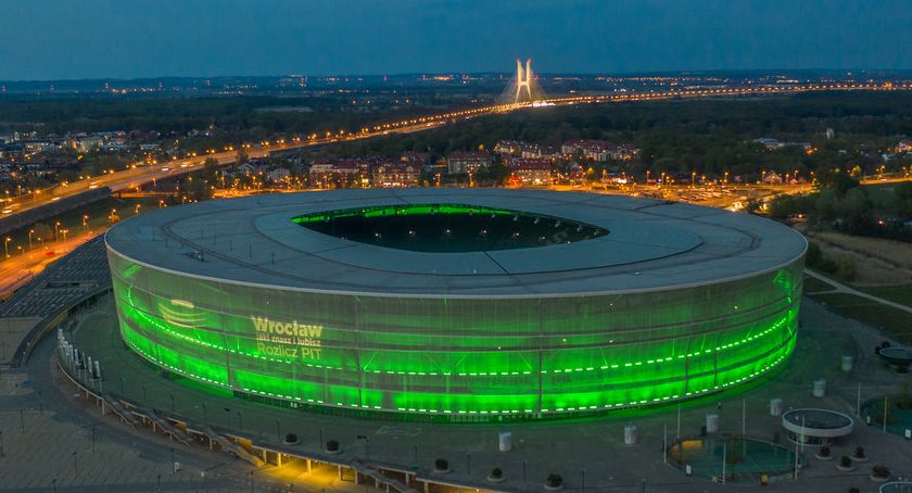 Wrocław z góry. Stadion Wrocław.