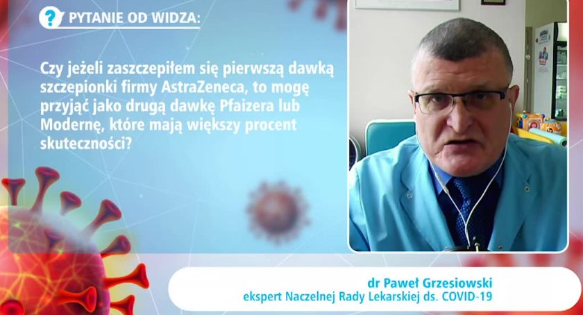 Czy można zaszczepić się przeciw COVID-19 dwoma różnymi preparatami? Odpowiada dr Paweł Grzesiowski