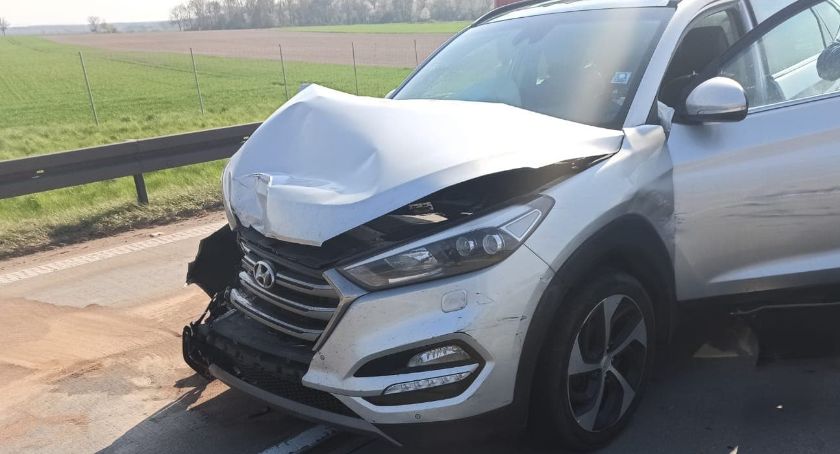 Ogromne utrudnienia na autostradzie A4. Zderzenie czterech aut.