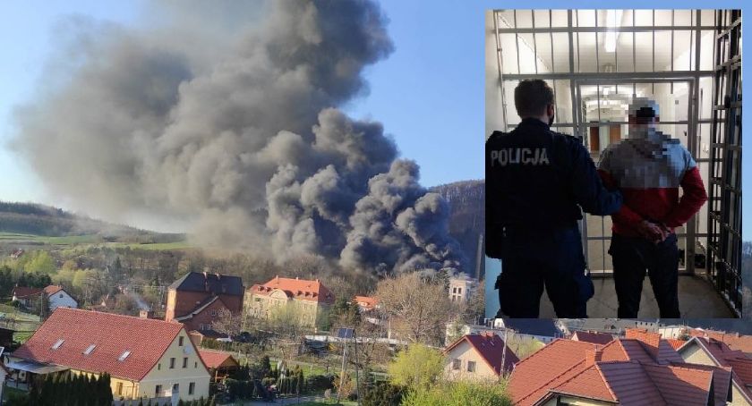Ołdrzychowice Kłodzkie. Sprawca podpalenia fabryki w rękach policji