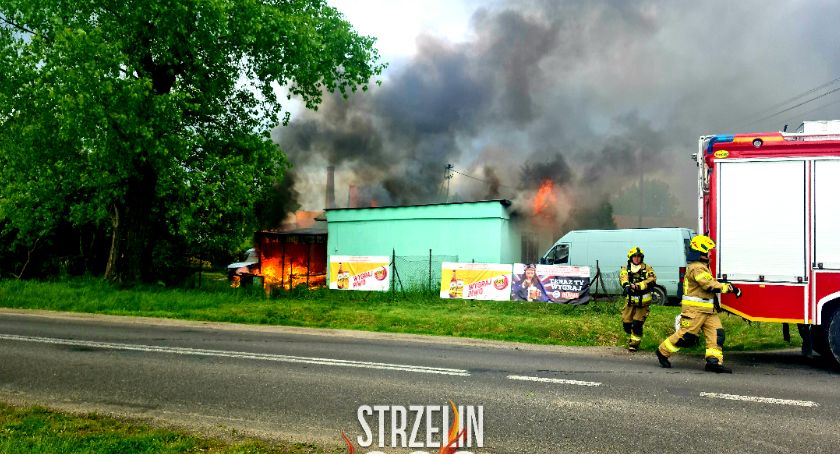 Pożar sklepu w Muchowcu