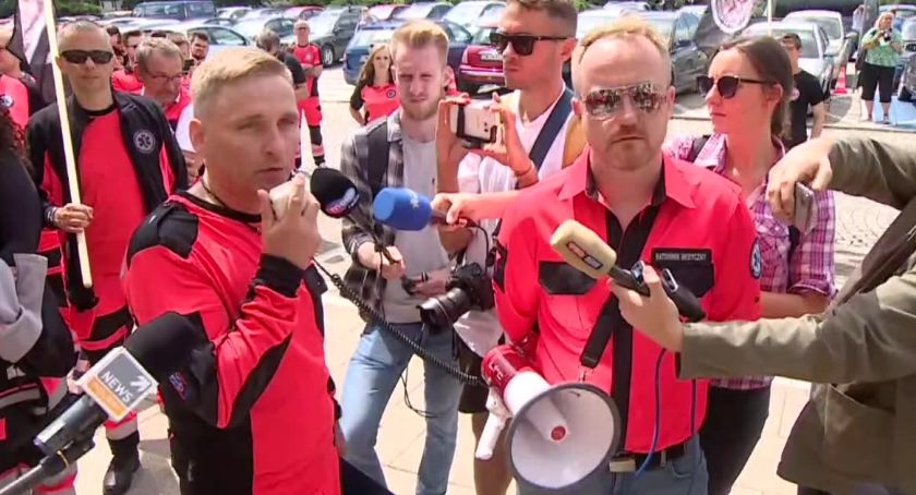 Protest ratowników medycznych (video)