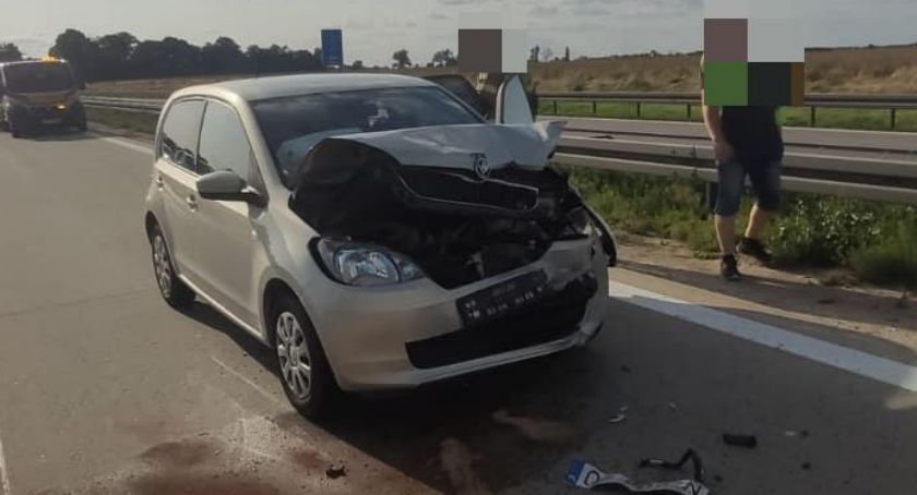 Zderzenie trzech samochodów na A4 pod Wrocławiem. Lądował śmigłowiec LPR.