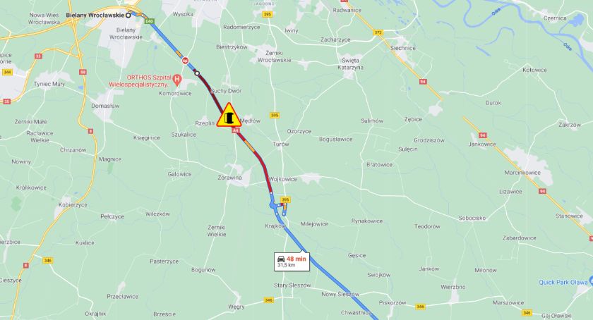 Koszmarny wypadek na A4. Trwają poszukiwania części ciała potrąconego mężczyzny