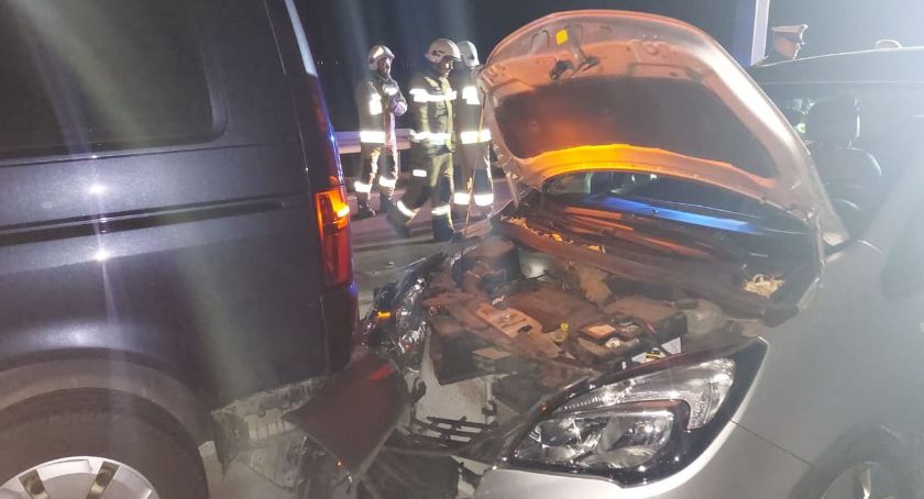 Kolizja 5 aut na 113 kilometrze autostrady A4 w kierunku granicy