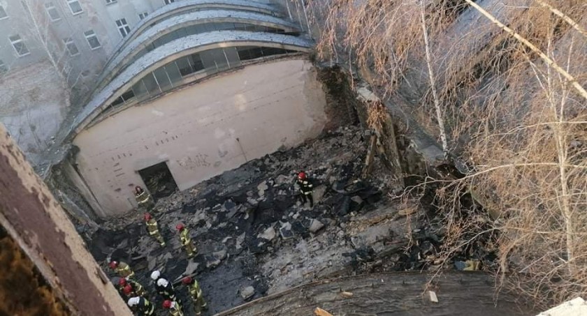 Katastrofa budowlana w Legnicy. Pod gruzami mogą znajdować się osoby bezdomne