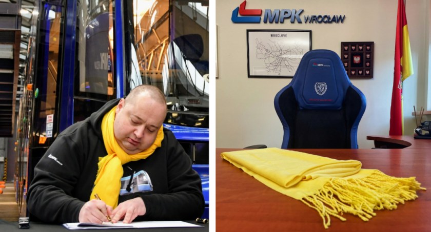WOŚP. Prezes Krzysztof Balawejder wystawił na licytację swój żółty szalik 