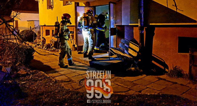 Pożar budynku w Kondratowicach