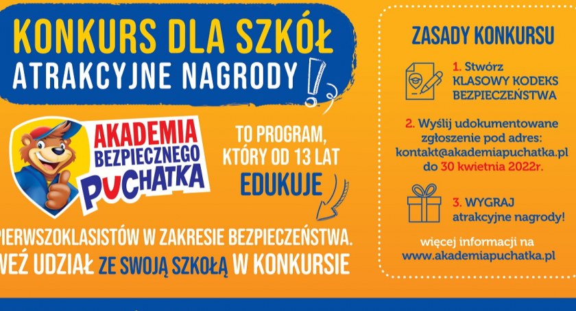 KONKURS! Uczestnicy tegorocznej Akademii Bezpiecznego Puchatka mają szansę wygrać wyjątkowo atrakcyjne nagrody