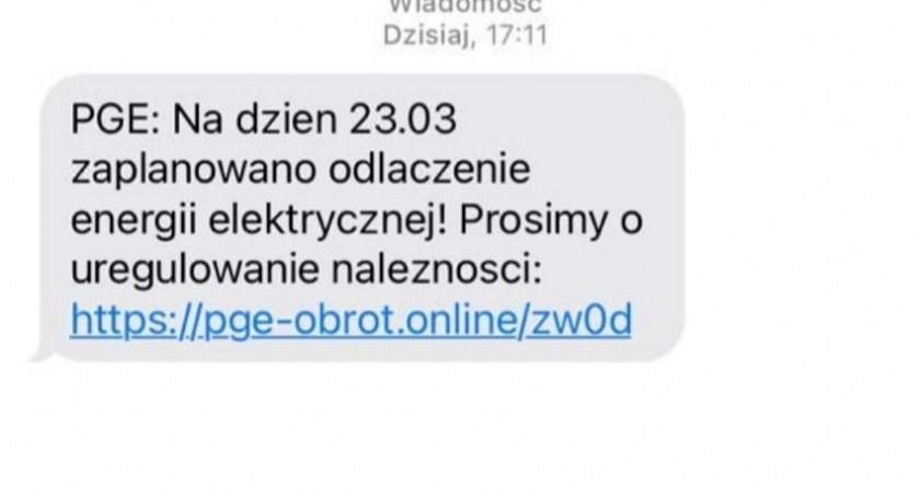 Dostałeś sms’a o nieuregulowanym rachunku za energię elektryczną bądź gaz? Sprawdź wiarygodność wiadomości, zanim zapłacisz