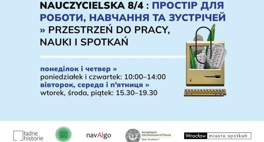 Na Placu Grunwaldzkim ruszyła otwarta przestrzeń do pracy dla nowych mieszkańców z Ukrainy