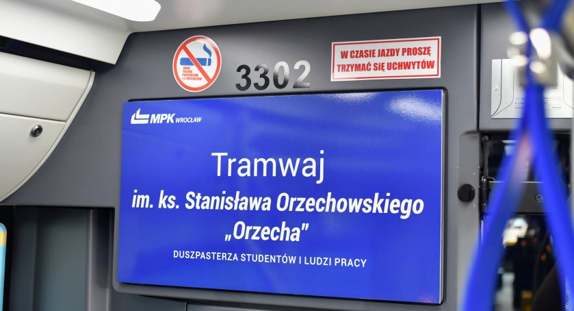 Charyzmatyczny „Orzech” patronem wrocławskiego tramwaju