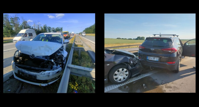 Dwie kolizje obok siebie na A4 w kierunku Legnicy. Poważne utrudnienia na autostradzie za węzłem Pietrzykowice