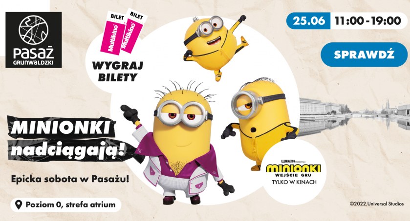 WIELKA IMPREZA Z MINIONKAMI W PASAŻU GRUNWALDZKIM