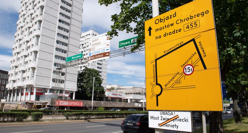 Kolejne utrudnienia przy Moście Zwierzynieckim – będą zmiany w kursowaniu MPK Wrocław