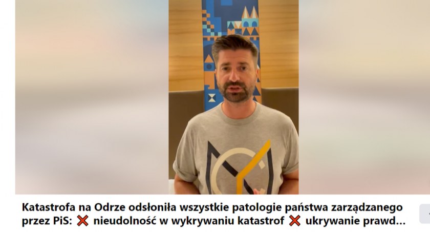 Krzysztof Śmiszek interweniuje u Komisarza Komisji Europejskiej ws skażenia Odry