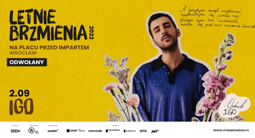 Letnie Brzmienia - koncert IGO odwołany