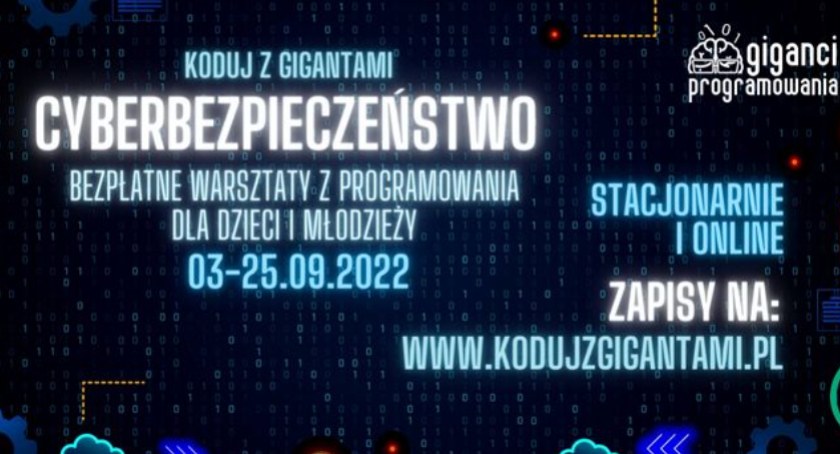 Wrzesień pod znakiem programowania i bezpieczeństwa w sieci, dzięki warsztatom dla dzieci i młodzieży 