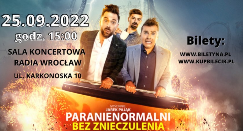 Już w niedzielę we Wrocławiu wystąpi kabaret Paranienormalni. Program „Bez znieczulenia” to gwarancja dwugodzinnej wyśmienitej zabawy