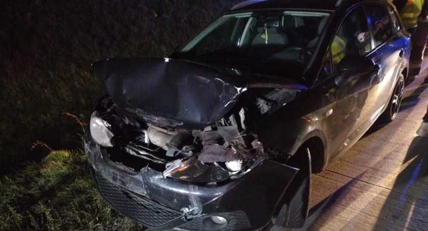 Klasyczne najechanie na tył powodem wieczornych utrudnień na A4 w kierunku Wrocławia