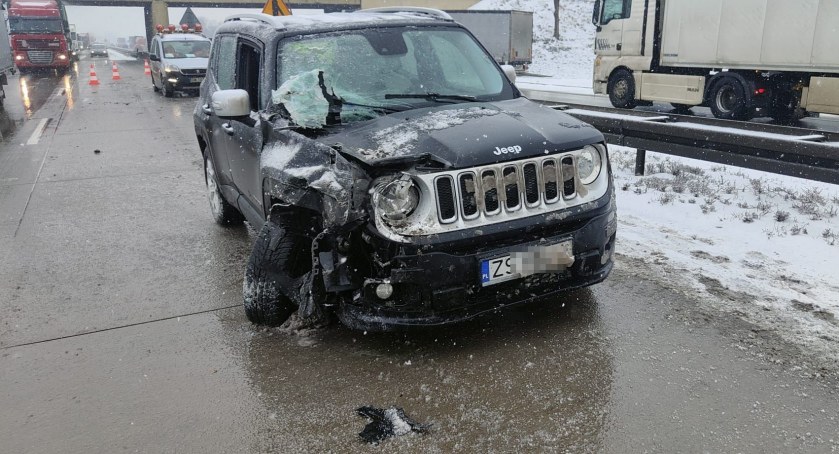 Groźna kolizja na A4 w kierunku Legnicy