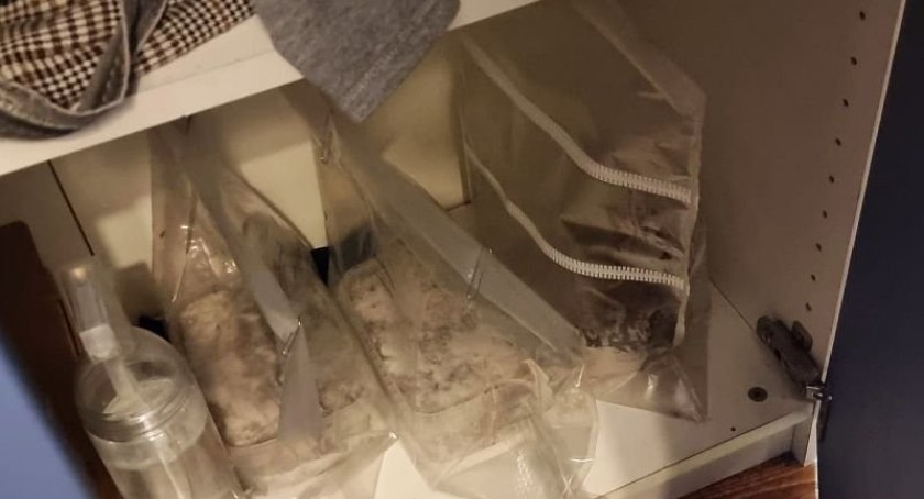 Zatrzymany za posiadanie narkotyków uprawiał.... grzyby w szafie. 22-latkowi grozi do 10 lat pozbawienia wolności