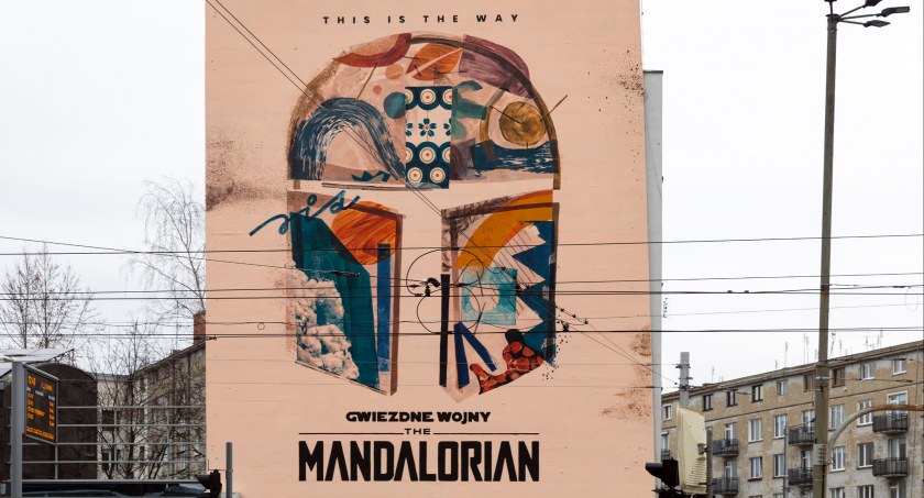 Wrocławski mural częścią globalnego projektu Disney+. Unikatowy projekt lokalnego artysty promuje serial „The Mandalorian”