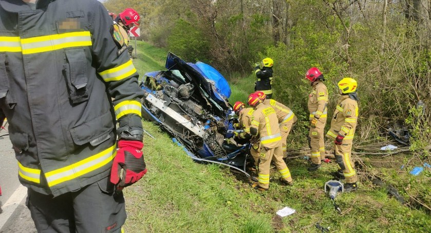 Tragiczny wypadek na DK-35 w gminie Sobótka. Jedna osoba poniosła śmierć na miejscu