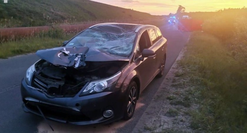Tragiczny wypadek pod Polkowicami. Rowerzysta poniósł śmierć na miejscu