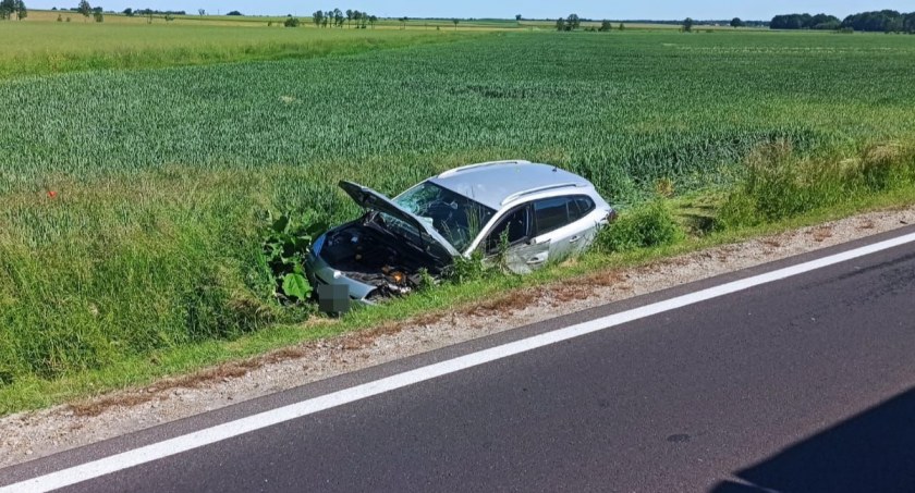 Wypadek na DK35 w gminie Sobótka. Jedna osoba przetransportowana do szpitala