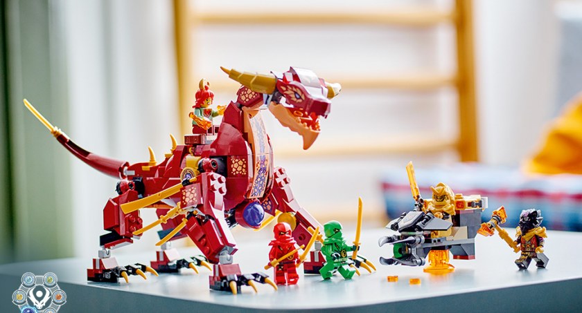 Zestawy klocków nawiązujące do nowej serii serialu NINJAGO® Dragons Rising