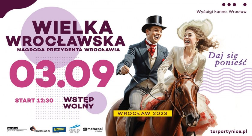 Wielka Wrocławska - wyścigowe święto na Partynicach już w najbliższą niedzielę 3.09