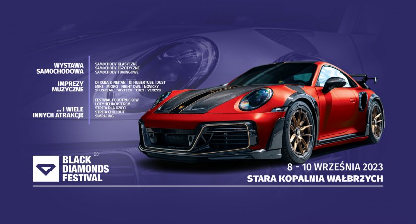 Impreza dla fanów motoryzacji - już w ten weekend startuje Black Diamonds Festival w Wałbrzychu