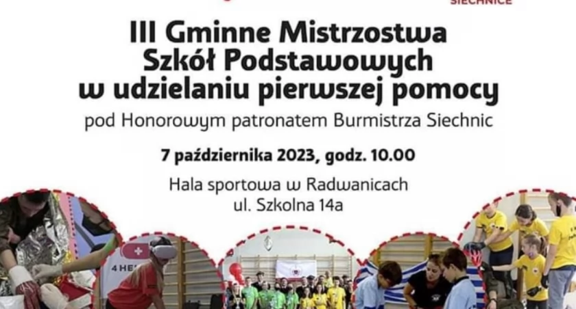 III Gminne Mistrzostwa Szkół Podstawowych w udzielaniu pierwszej pomocy” pod honorowym Patronatem Burmistrza Siechnic - już w najbliższą sobotę