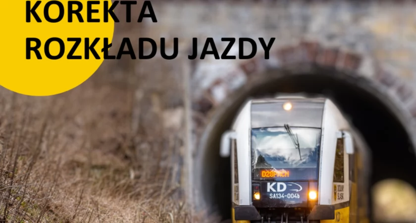 Korekta rozkładu jazdy pociągów Kolei Dolnośląskich – co się zmienia?