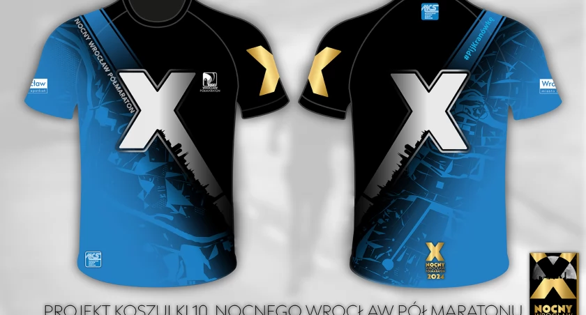 Jubileuszowa Koszulka 10. Nocnego Wrocław Półmaratonu - zobacz projekt!