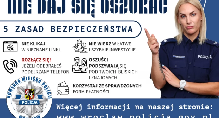 Kolejna wrocławianka oszukana metodą na policjanta  straciła 30 tys. zł