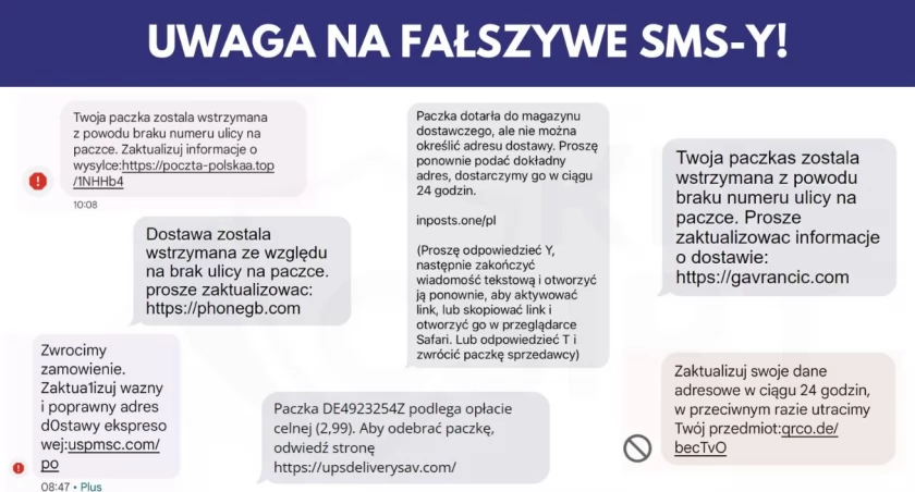 Uważaj na podejrzane SMS-y. Nie klikaj w zamieszczone w nich linki!