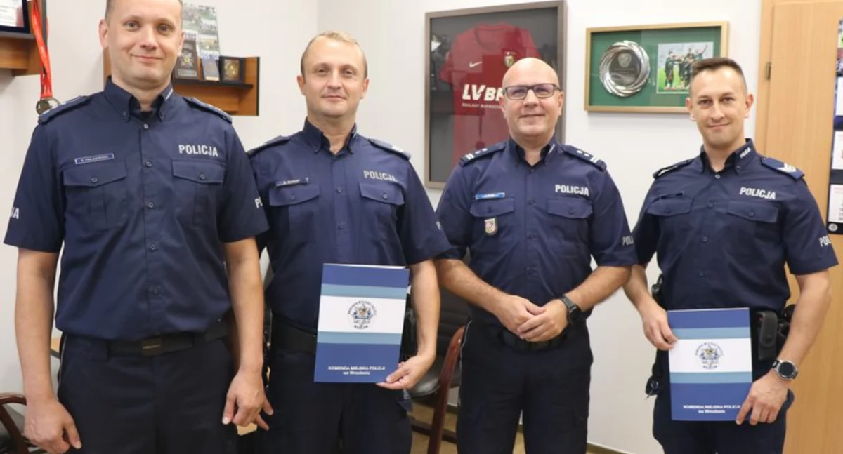 Wrocławscy policjanci narazili swoje życie, żeby ratować innych