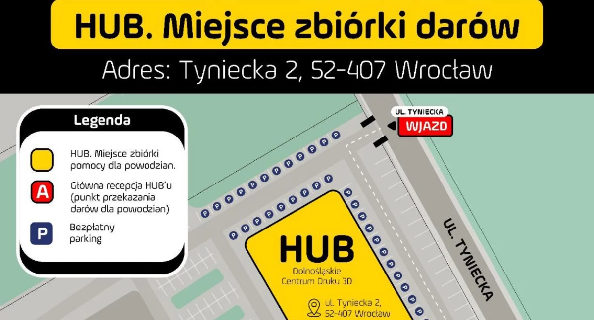 POMOC DLA POWODZIAN - HUB WE WROCŁAWIU I WAŁBRZYCHU