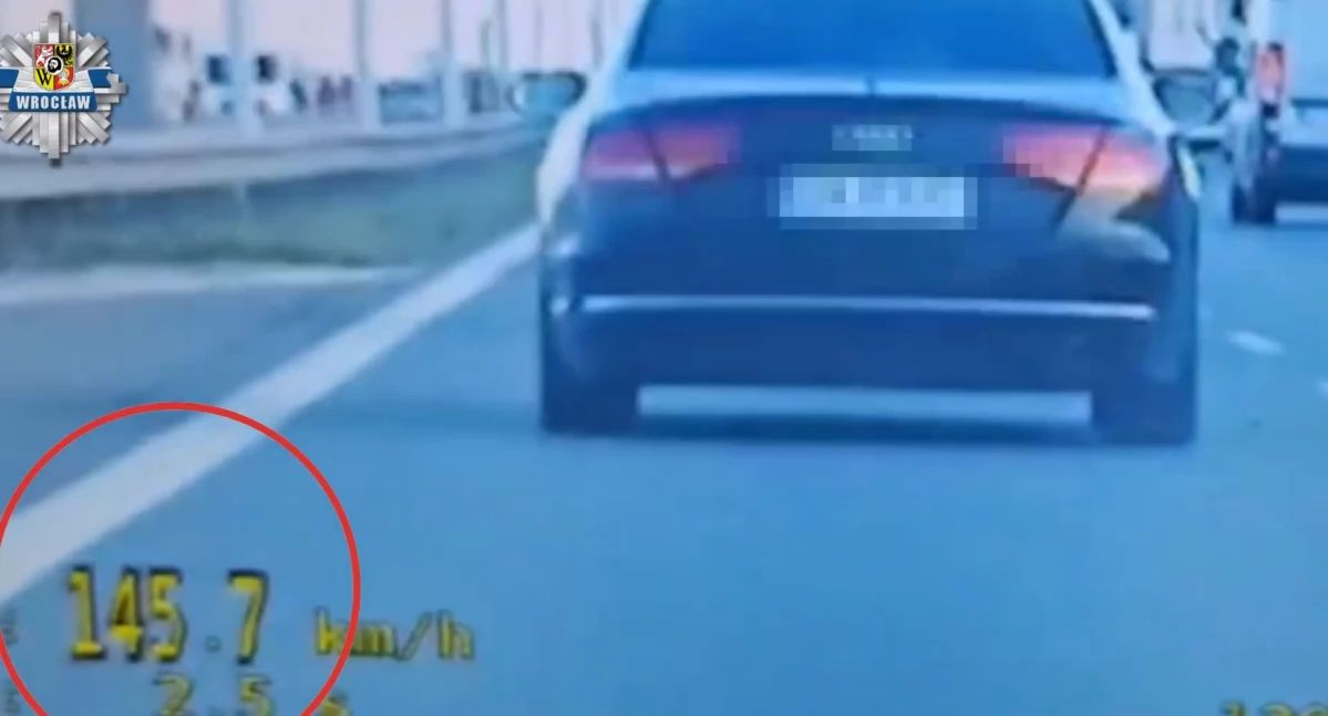 Pędził Autostradową Obwodnicą Wrocławia ponad 145 km/h. Tłumaczył, że spieszył się na budowę